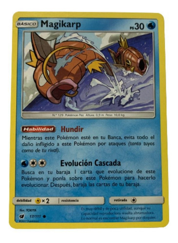 Pokémon Tcg Magikarp 17/111 (español)