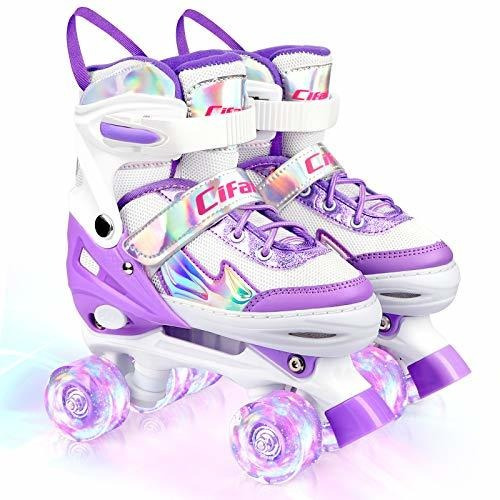 Patines De Ruedas Para Niñas Y Niños, Negro, Rosa, Púrpura,