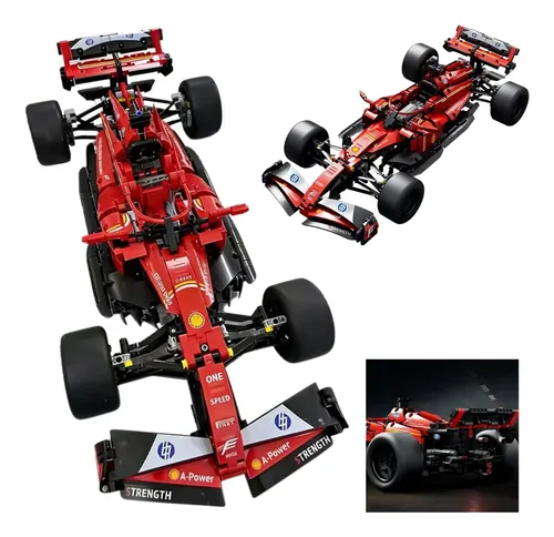 Blocos Montar Carro Corrida Ferrari F1 Sf-24 1361 Peças