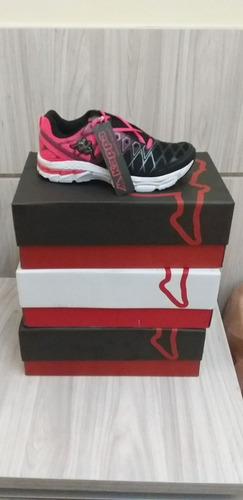 Tênis Feminino Kappa Impact Rosa Com Preto