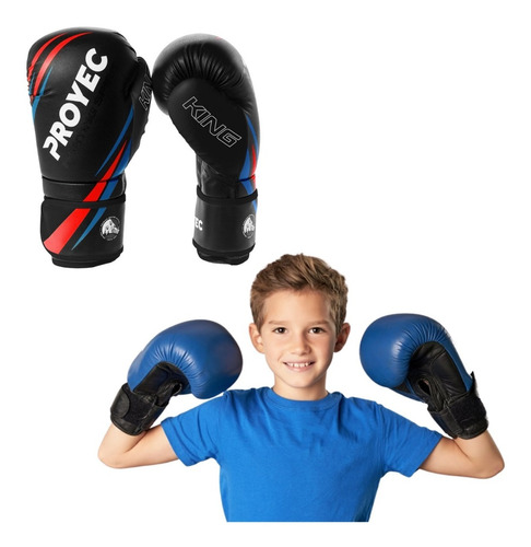 Guante Boxeo Niño Infantil Kick Boxing Muay Thai Junior