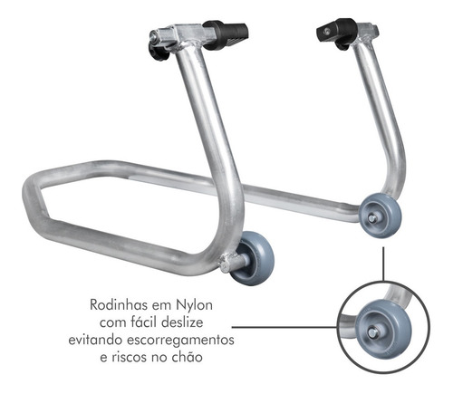 Imagem 8 de 10 de Cavalete Universal Traseiro Moto Falcon Cb 500x Nc 750x