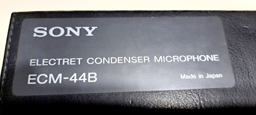 Microfone Condensador Sony Ecm-44b - Qualidade Profissional Prateado (Usado)