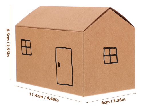 10pc Small House Shaped Gift Boxes Treat Boxes For Dessert C