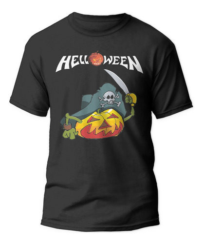 Polera Helloween Calabaza Power Metal Rock