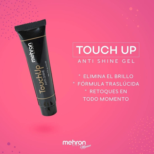 Touch Up Anti Shine (matificante Anti Brillo) Mehron Tono del primer Medium