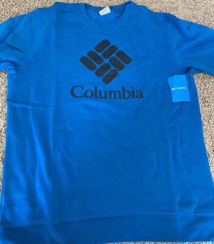 Polerón L Columbia Azul Claro Nuevo Original Despacho Gratis