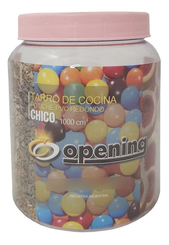 Tarro Potiche Chico De 1 Lt Con Tapa A Rosca Cocina Opening