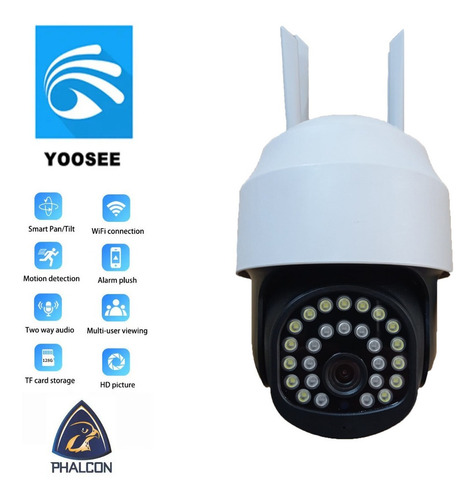 Imagen 2 de 4 de Camara Exterior De Seguridad Ip Wifi Robotica Ptz 4 Antenas