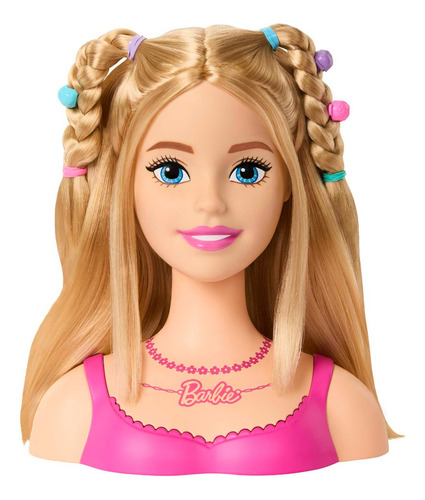 Barbie Styling Head Cabeza Muñeca Cabello Rubio 21pz Origina