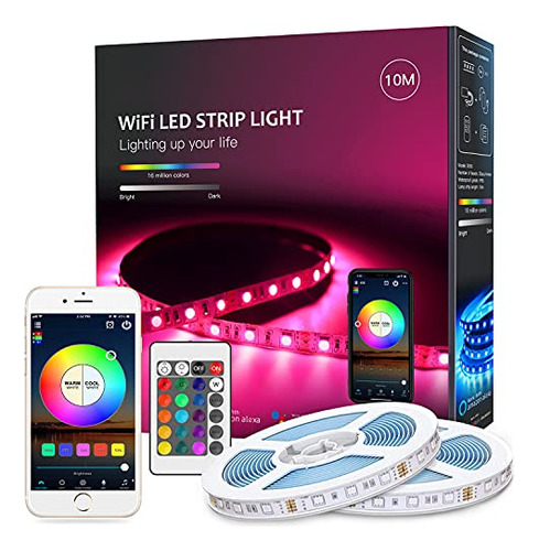 Magiclight 33ft Rgb Wifi Luz De Rayas, Inteligente F781t