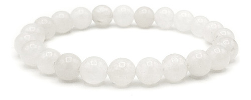 Pulsera Manilla Piedra Cuarzo Blanco 8mm Iconic Store