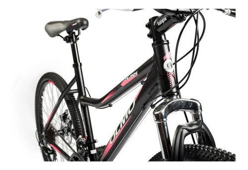 Imagen 2 de 3 de Mountain bike femenina Olmo Flash 265 18" 18v frenos de disco mecánico cambios Shimano Tourney TZ500 color gris/rosa