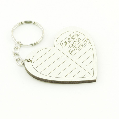 30 Chaveiros Personalizados Mdf - Parabéns Prefº. - Dtc-016b