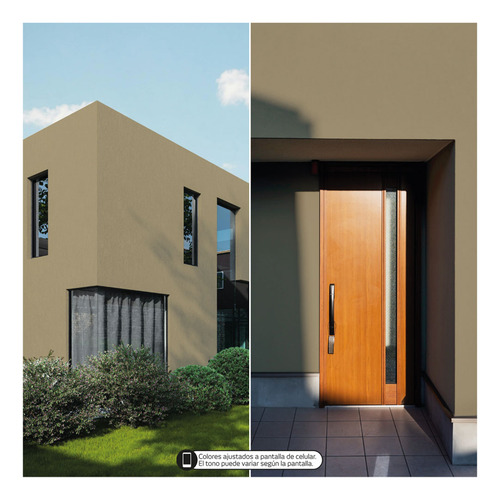 Pintura Látex Tecza 10l Colores Intensos Interior Y Exterior Gris Topo Mate