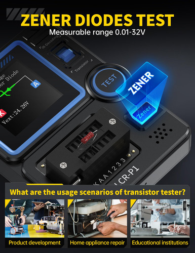 Probador De Transistor Fnirsi Lcr-p1 Componentes Electrónico