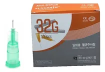 Comprar Agujas HiPodérmicas 32g 6mm Mesoterapia Caja * 100 Agujas