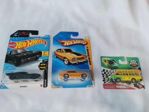 Lote 3 Piezas Hot Wheels Carritos Batimovil Maverick Micro 