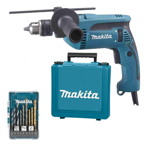 Furadeira Impacto Makita 1/2 760w Hp1640k + Maleta E Brocas