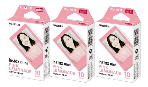 Rollo Film Fuji Instax Mini Pink Lemonade X3 U Premium