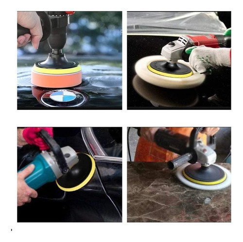 Adaptador Plato Amoladora Taladro Disco Goma 180mm Adhesivo