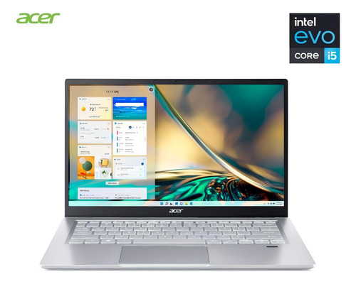 Notebook Acer Swift 3 Sf314 511 58k4 Evo I5 8gb 512gb Ssd cor Prata