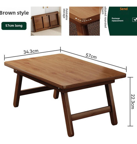 Mesa De Suelo Japonesa, Mesa De Centro Plegable, Muebles, -
