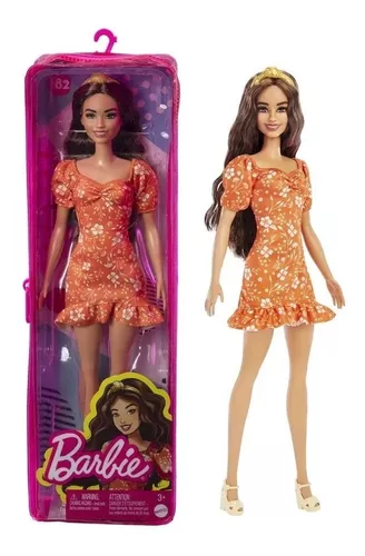 Boneca Barbie Fashionista Morena #182 Mattel - Fátima Criança