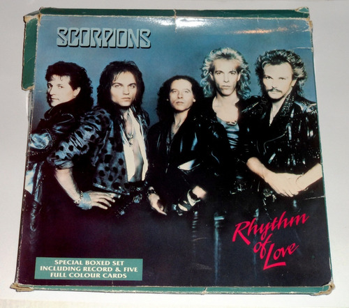 Scorpions Rhythm Of Love 7  Ep In Box W/5 Prints Cards 