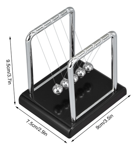 Balance Pendulum Ball Física Ciencia Metal Juegos De Oficina