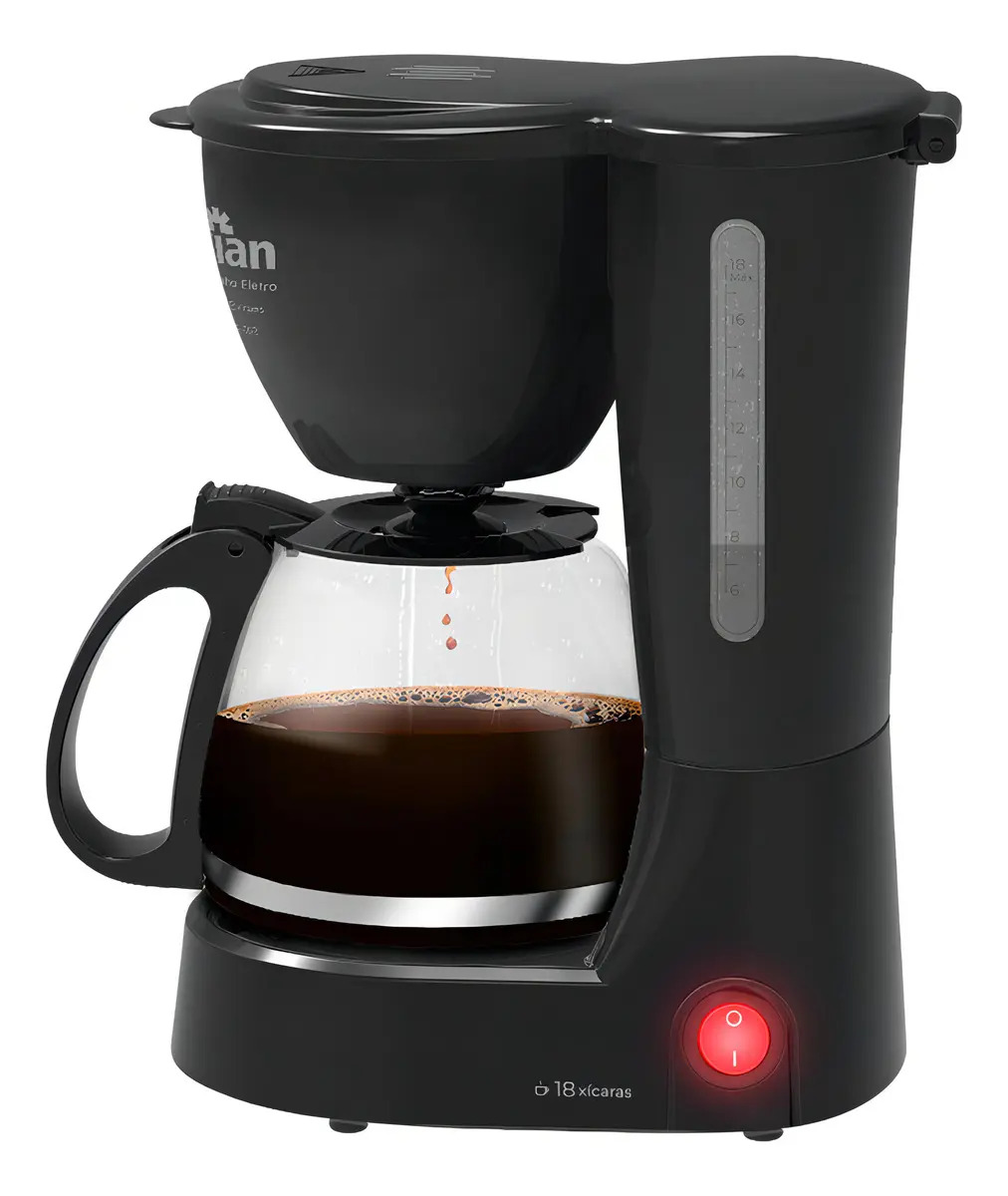 Cafeteira Elétrica Cf-102 Kian 18 Xícaras 650w Cor Preto