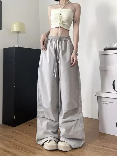 Pantalones Casuales Con Cintura Elástica Para Mujer