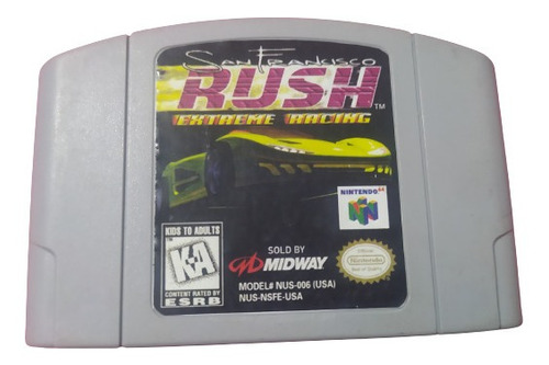 San Francisco Rush Videojuego Nintendo 64 Cartucho Original 