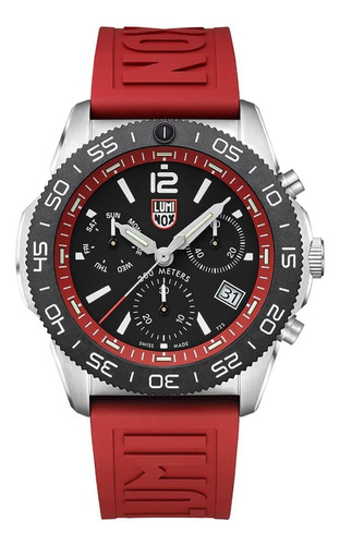 Reloj De Pulsera Luminox Para Hombre Xs.3155 Rojo