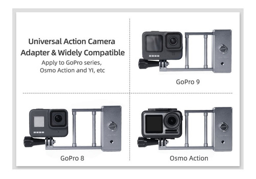 Imagen 4 de 9 de Cámara De Acción Compatible Con Dji Osmo Mobile 3 Om4 Gopro.