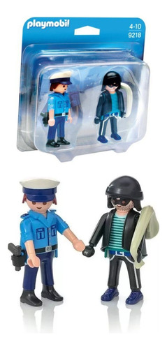 Figuras Playmobil Policía Y Ladrón 