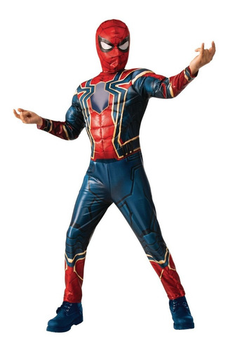Disfraz Niño Spiderman Hombre Araña Iron Spider Origina T4-6