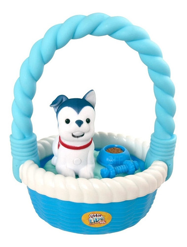 Little Live Pets Sweet Talkin Puppy Basket Cachorro Parlante