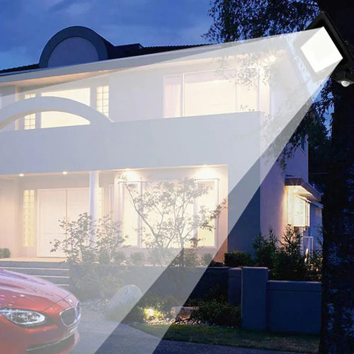 Foco Proyector Luz Cálida Sensor Movimiento Led Exterior 10w