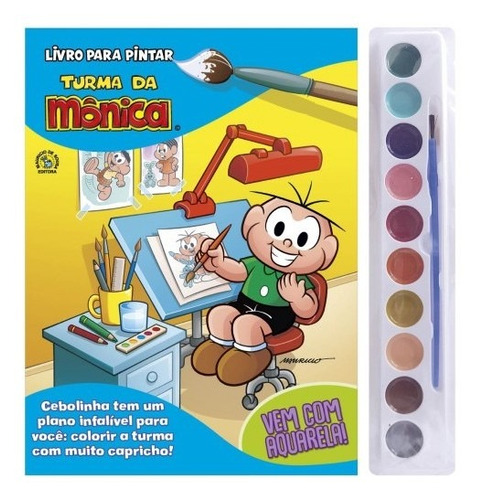 Livro Turma Da Monica Livro Para Pintar 02 - Cebolinha