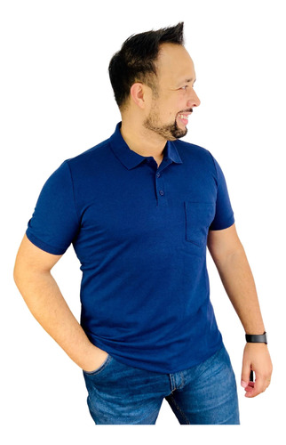 Camiseta Polo Com Bolso Kohmar