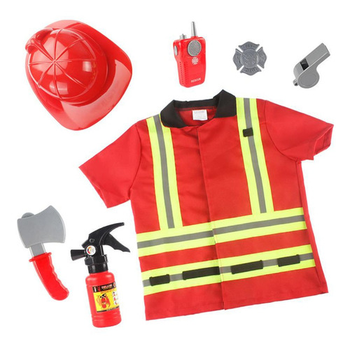 Conjunto De Fantasia De Bombeiro Infantil Conjunto De