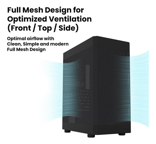 I4 Atx Mid-tower - Carcasa Para Pc Atx, Micro Atx, Mini Itx,