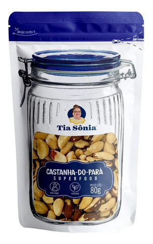 Castanha-do-Pará Tia Sônia sem glúten 80g