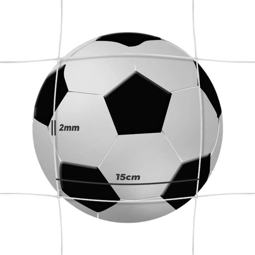 Rede De Proteção Malha 15,fio2,campo Quadra 19mts X 37mts