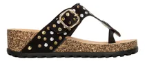 Comprar Sandalias Dama Gosh Negro Casual Plataforma 4cm Slide Mujer