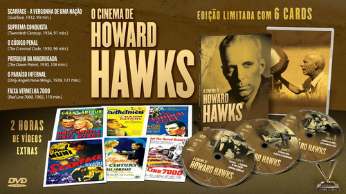 DVD de cine Howard Hawks, 6 películas, 6 tarjetas, sellado