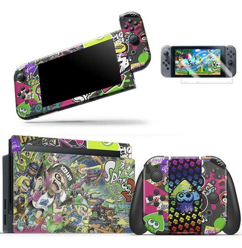 Skin Adesivo Protetor Nintendo Switch + Película Splatoon