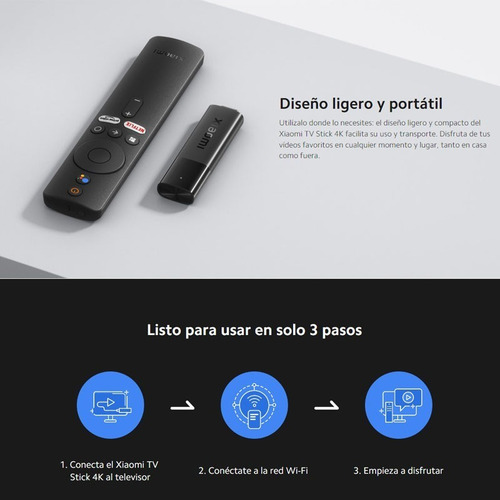 Imagen 7 de 7 de Xiaomi Mi Tv Stick 4k Android Ultra Chromecast No Mi Box S