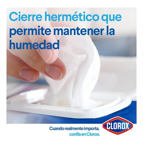 Toallitas Desinfectantes Clorox Expert 60 Un Sin Cloro
